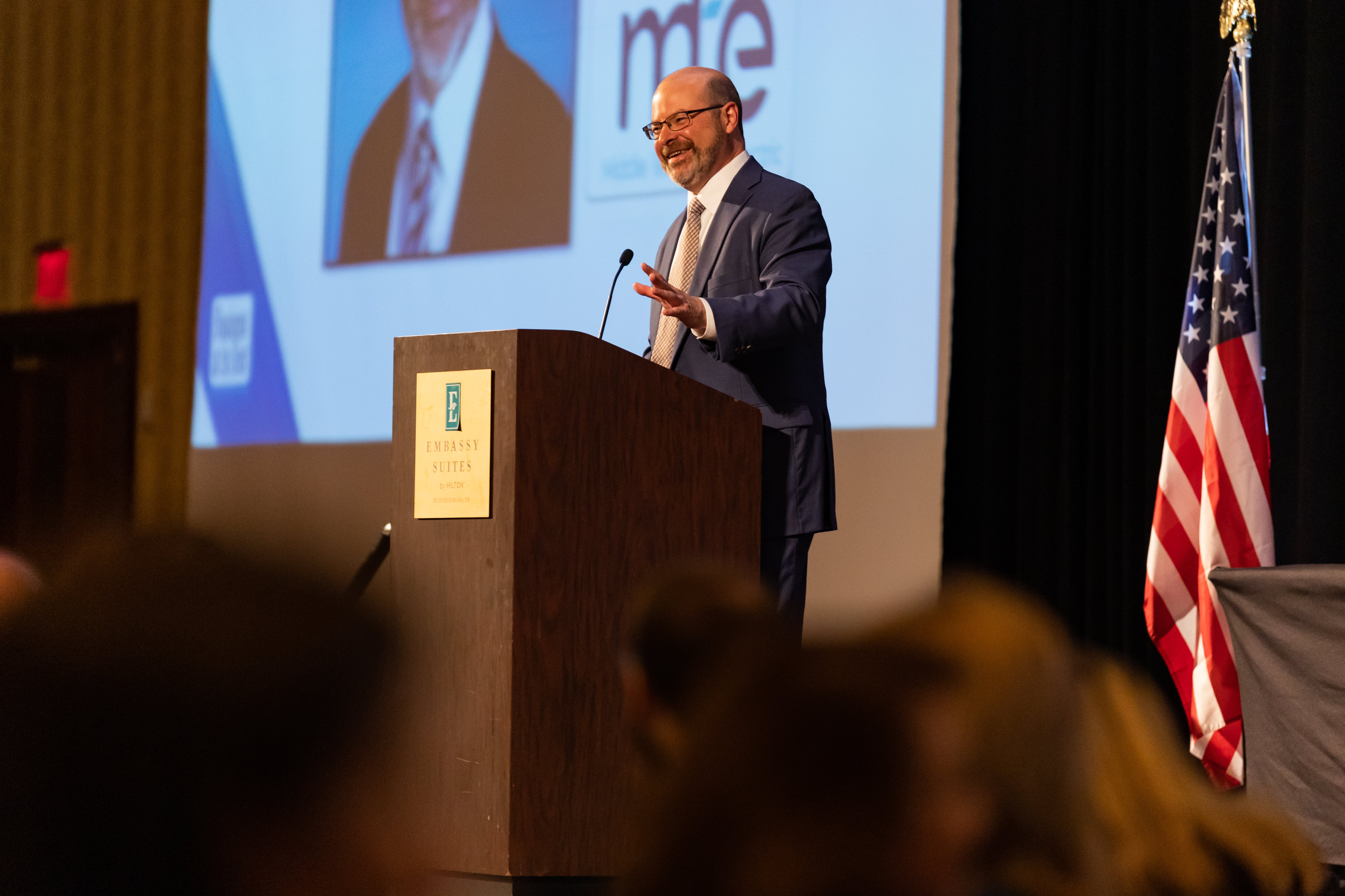 Chris Jones accepts the Business Person of the Year Award